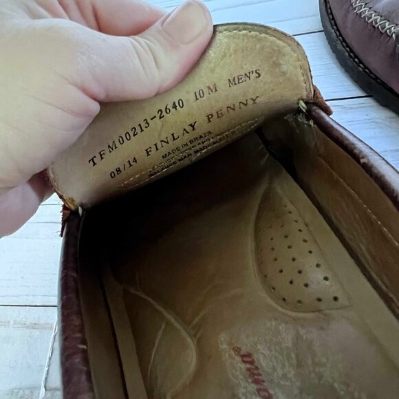 Tommy Bahama Men’s Leather Finlay Penny Loafers Shoes Size 10M - Picture 5 of 6